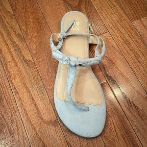 Light periwinkle T-Strap Sandal